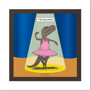 T-Rex Ballerina Posters and Art